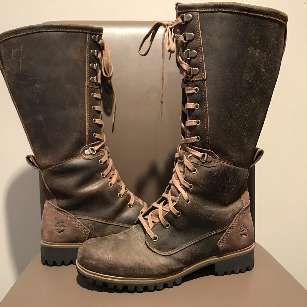 Women’s brown knee high boots